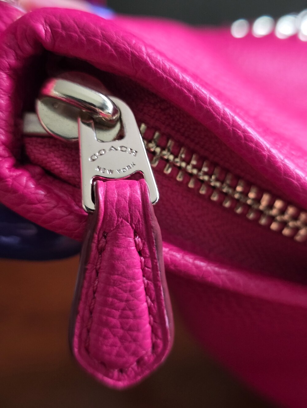 Coach 35373 Whiplash Mini Duffle Pink Ruby Leather Bucket Bag - Picture 7 of 16